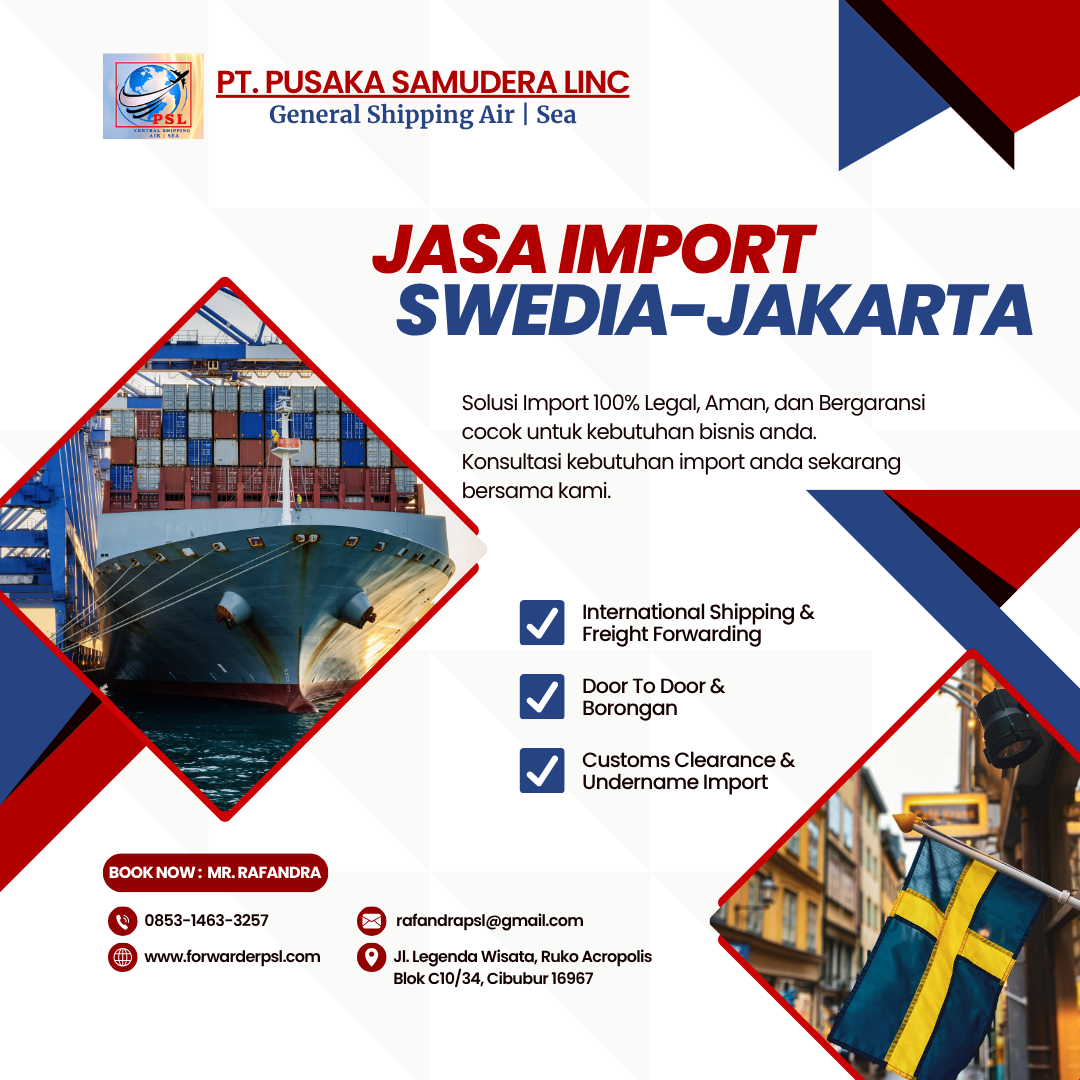 Jasa Import Barang Swedia-Jakarta